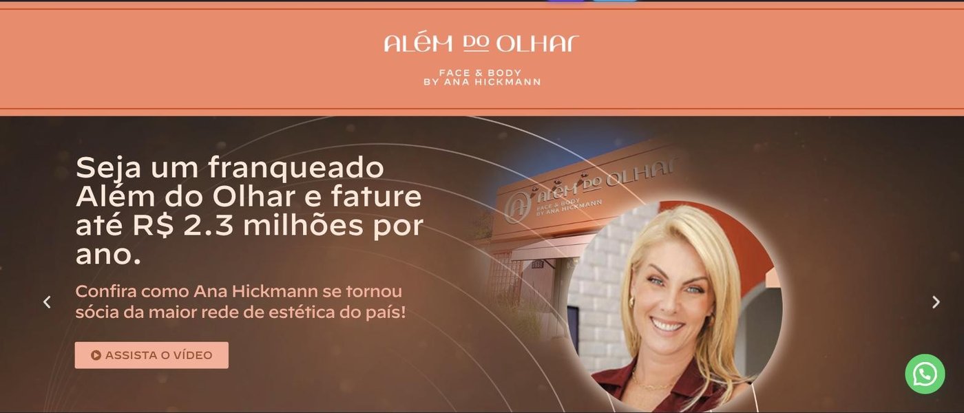 Site Além do Olhar Franquias